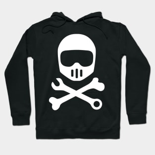 Helmet Bones N Tools (white) Hoodie